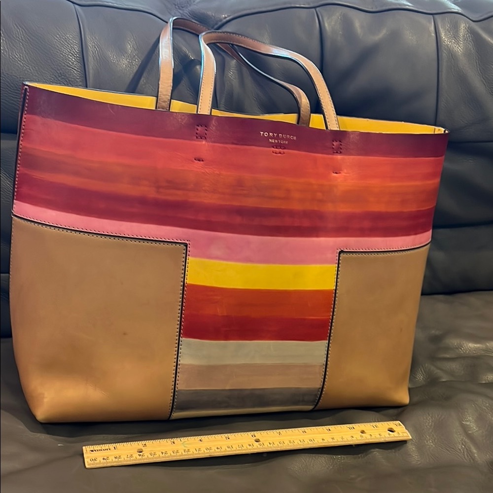 Tory Burch Multicolor Striped Women's Tote Bag
